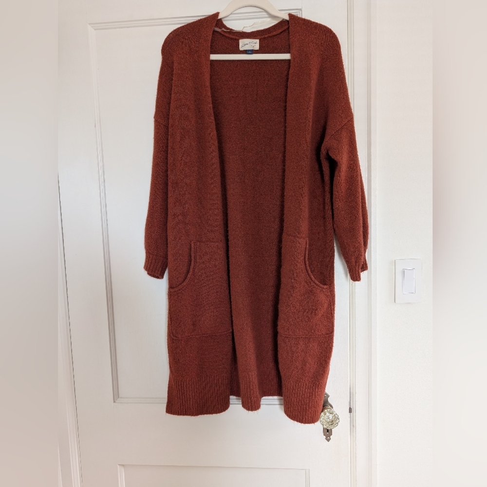 Women's Universal Thread Open-Front Long Cardigan… - image 1